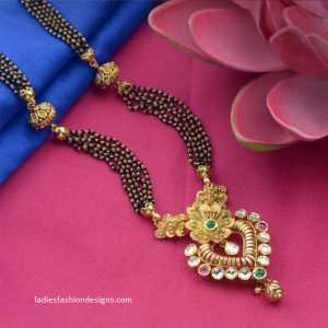 Traditional black beads magalasutras designs - Fashion Beauty Mehndi ...