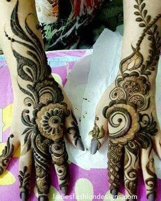 Beautiful Henna Mehndi Designs For Back Hands - Fashion Beauty Mehndi ...