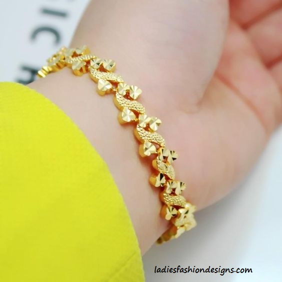 Simple Trendy Gold Bracelet Designs - Fashion Beauty Mehndi Jewellery ...