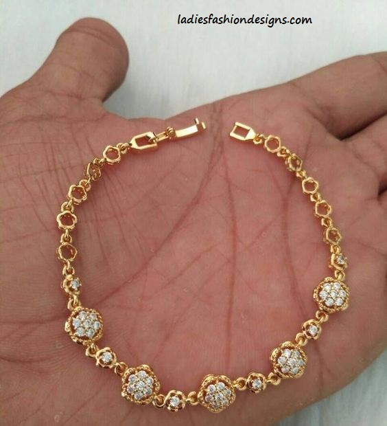 Simple Trendy Gold Bracelet Designs Fashion Beauty Mehndi Jewellery